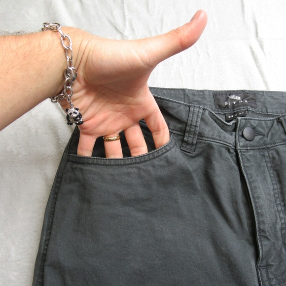 SITKA Pants Mens 31x31 Black Zip Fly Straight Casual Three Season Hiking Travel - Picture 7 of 15